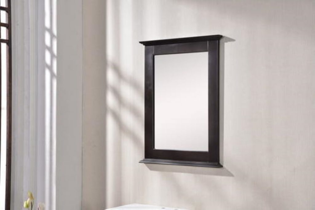 Dreamwerks Cambridge 24" W x 32" H Framed Mirror in Chocolate Finish-0