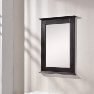 Dreamwerks Cambridge 24" W x 32" H Framed Mirror in Chocolate Finish-0