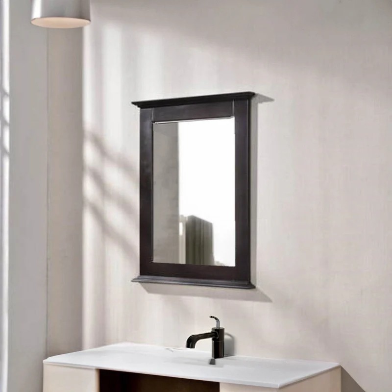 Dreamwerks Cambridge 24" W x 32" H Framed Mirror in Chocolate Finish - Image 7