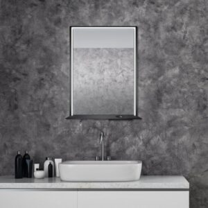 Dreamwerks 24" W x 32" H Brushed Nickel Framed LED Mirror with Bluetooth Speaker and Integrated Cell Phone Charger - Image 39