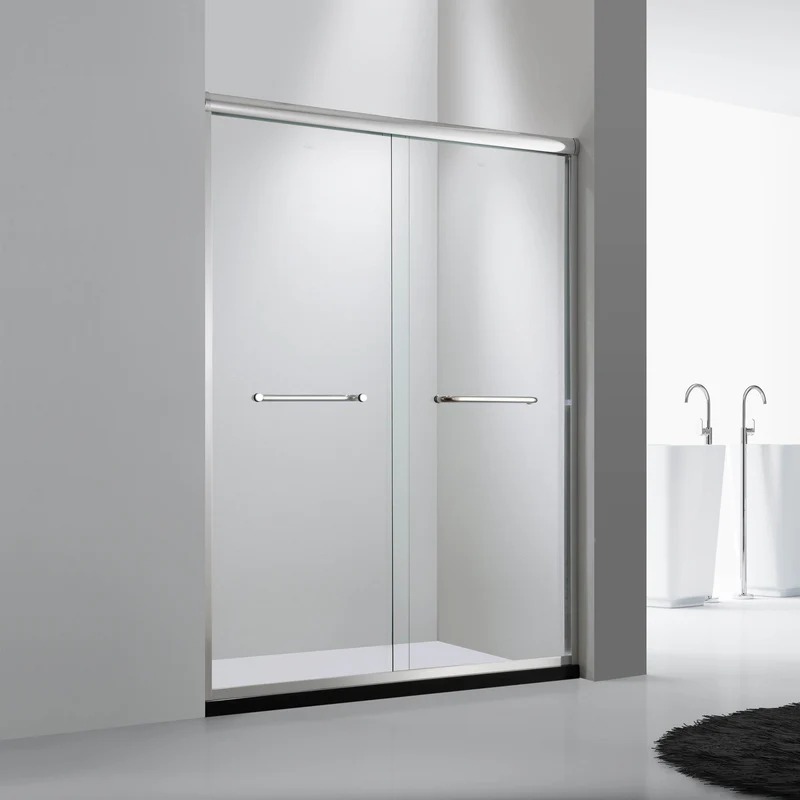 Dreamwerks 48 In. W x 72 In. H Bright Chrome Shower Door - Image 3