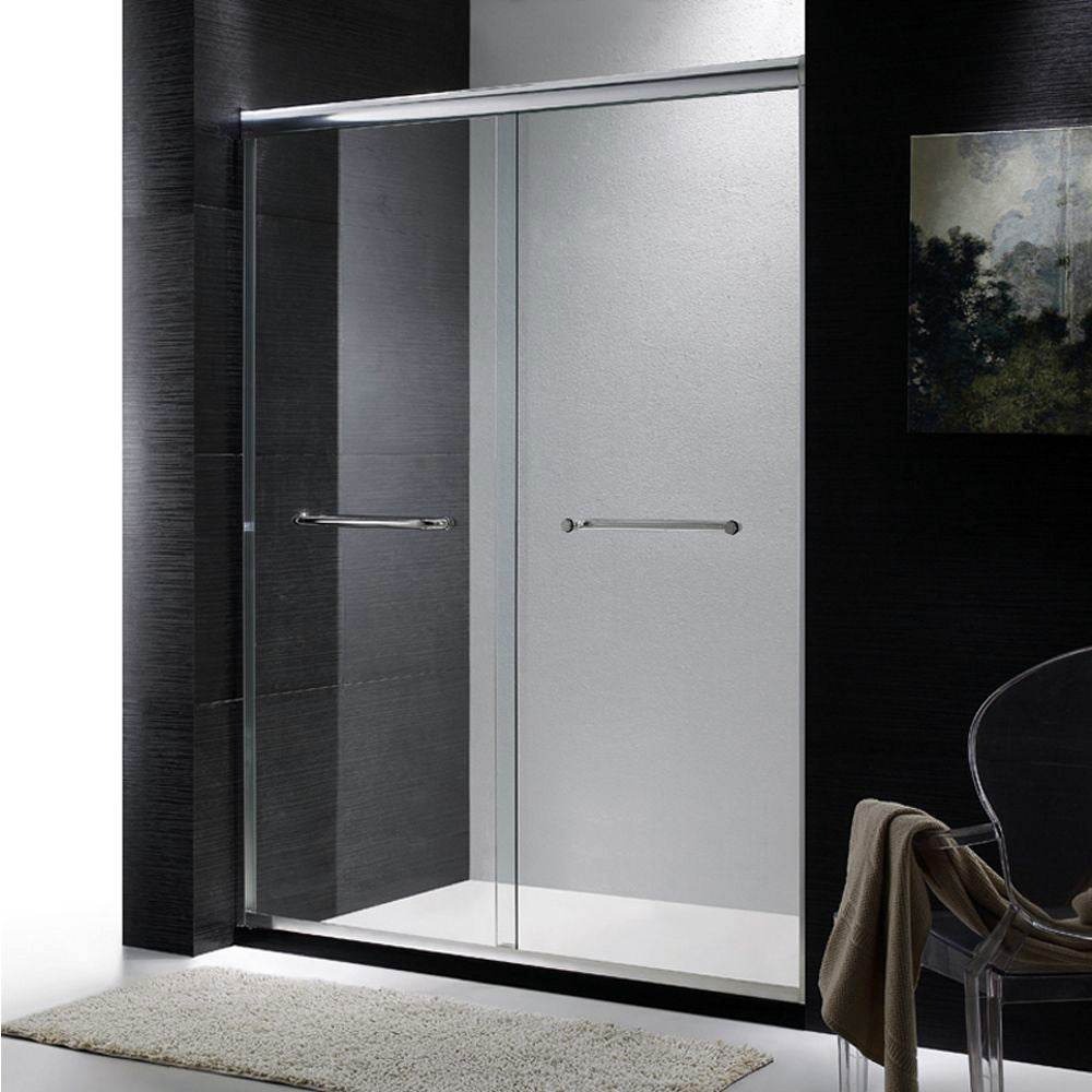 Dreamwerks 48 In. W x 72 In. H Bright Chrome Shower Door - Image 2