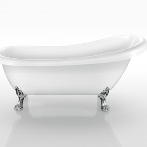 Dreamwerks 67.3" W x 29" D x 30" H Clawfoot Bathtub -0