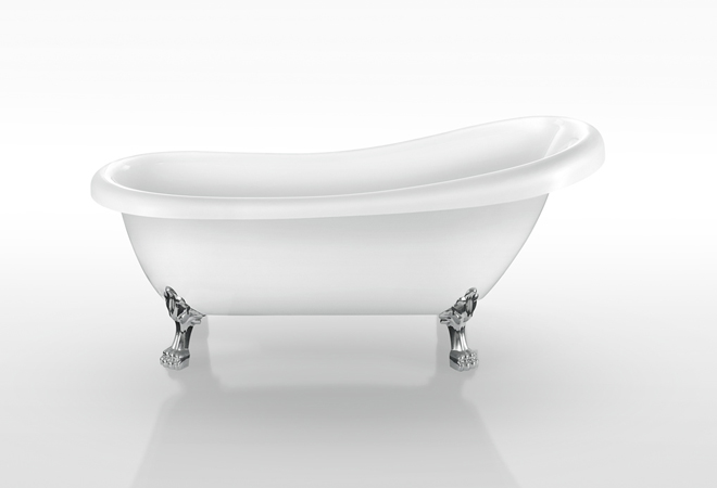 Dreamwerks 67.3" W x 29" D x 30" H Clawfoot Bathtub -0