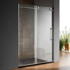 Dreamwerks 48 In. W x 79 In. H Shower Door In Bright Chrome With Clear Glass - Image 2