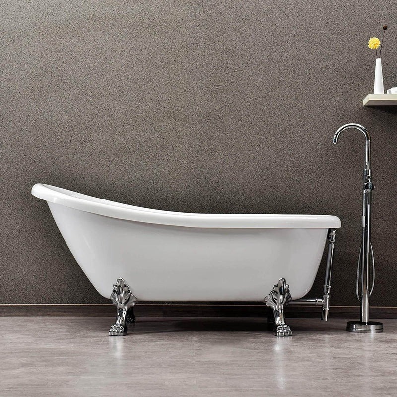 Dreamwerks 67.3" W x 29" D x 30" H Clawfoot Bathtub - Image 6