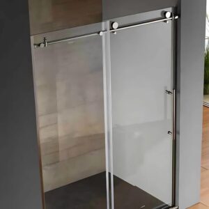 Dreamwerks 48 In. W x 79 In. H Shower Door In Bright Chrome With Clear Glass - Image 3