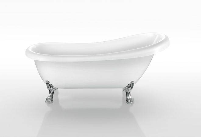 Dreamwerks 67.3" W x 29" D x 30" H Clawfoot Bathtub - Image 4