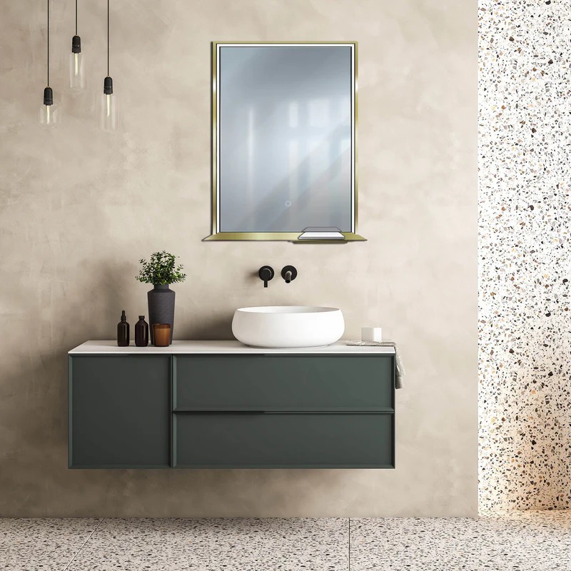 Dreamwerks 24" W x 32" H Brushed Nickel Framed LED Mirror with Bluetooth Speaker and Integrated Cell Phone Charger - Image 33