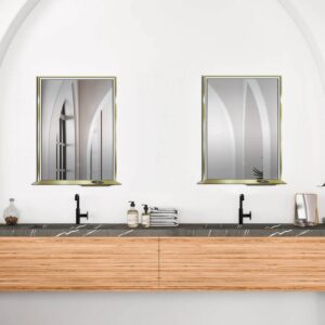 Dreamwerks 24" W x 32" H Brushed Nickel Framed LED Mirror with Bluetooth Speaker and Integrated Cell Phone Charger - Image 34