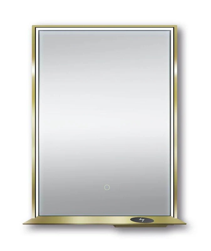 Dreamwerks 24" W x 32" H Brushed Nickel Framed LED Mirror with Bluetooth Speaker and Integrated Cell Phone Charger - Image 35