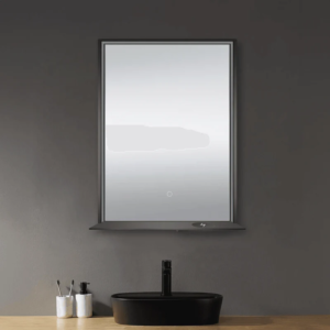 Dreamwerks 24" W x 32" H Brushed Nickel Framed LED Mirror with Bluetooth Speaker and Integrated Cell Phone Charger - Image 44