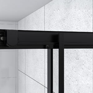Dreamwerks 36 in. W x 36 in. D x 75 in. H Round Black Shower Kit - Image 8