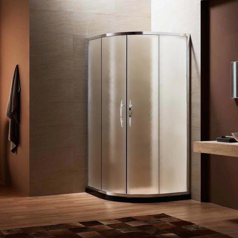 Dreamwerks 36 in. W x 79 in. H Framed Sliding Shower Enclosure Clear Glass in Chrome with Handles - Image 9