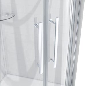 Dreamwerks 36 in. W x 36 in. D x 75 in. H Round Chrome Shower Kit - Image 4