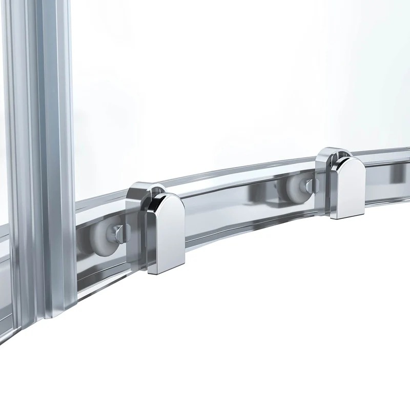 Dreamwerks 36 in. W x 36 in. D x 75 in. H Round Chrome Shower Kit - Image 6