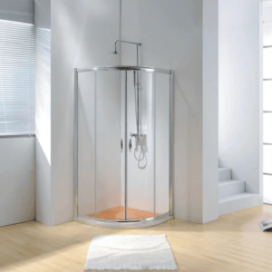 Dreamwerks 36 in. W x 79 in. H Framed Sliding Shower Enclosure Clear Glass in Chrome with Handles - Image 8