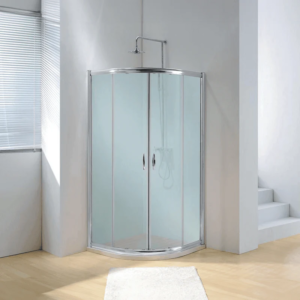 Dreamwerks 36 in. W x 79 in. H Framed Sliding Shower Enclosure Clear Glass in Chrome with Handles - Image 10