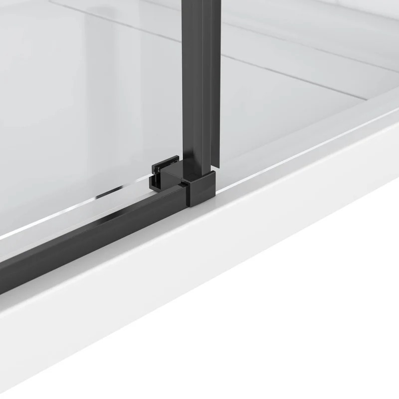 Bristol 48 in. W  x 32 in. D x 79.2 in. H Rectangular Black Shower Kit - Image 6