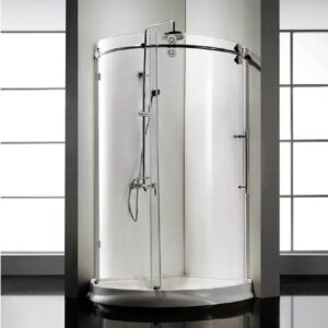 Dreamwerks 40 in. x 79 in. Frameless Sliding Shower Door Enclosure in Chrome with Handle - Image 19