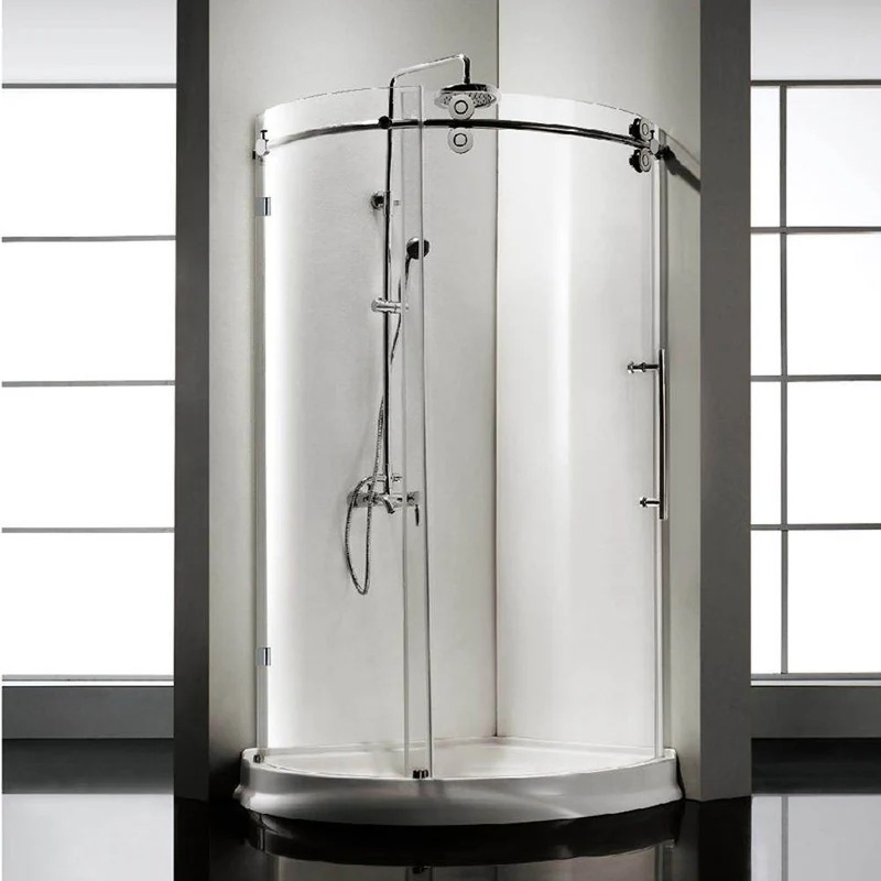 Dreamwerks 40 in. x 79 in. Frameless Sliding Shower Door Enclosure in Chrome with Handle - Image 19