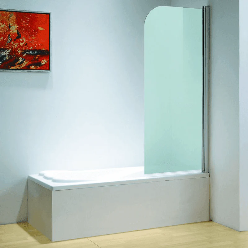 Dreamwerks 30 in. W x 59 in. H Clear Glass Frameless Pivot Tub Door in Chrome - Image 8