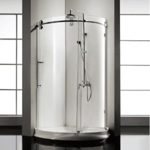 Dreamwerks 40 in. x 79 in. Frameless Sliding Shower Door Enclosure in Chrome with Handle - Image 18