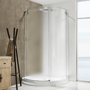 Dreamwerks 40 in. x 79 in. Frameless Sliding Shower Door Enclosure in Chrome with Handle - Image 15