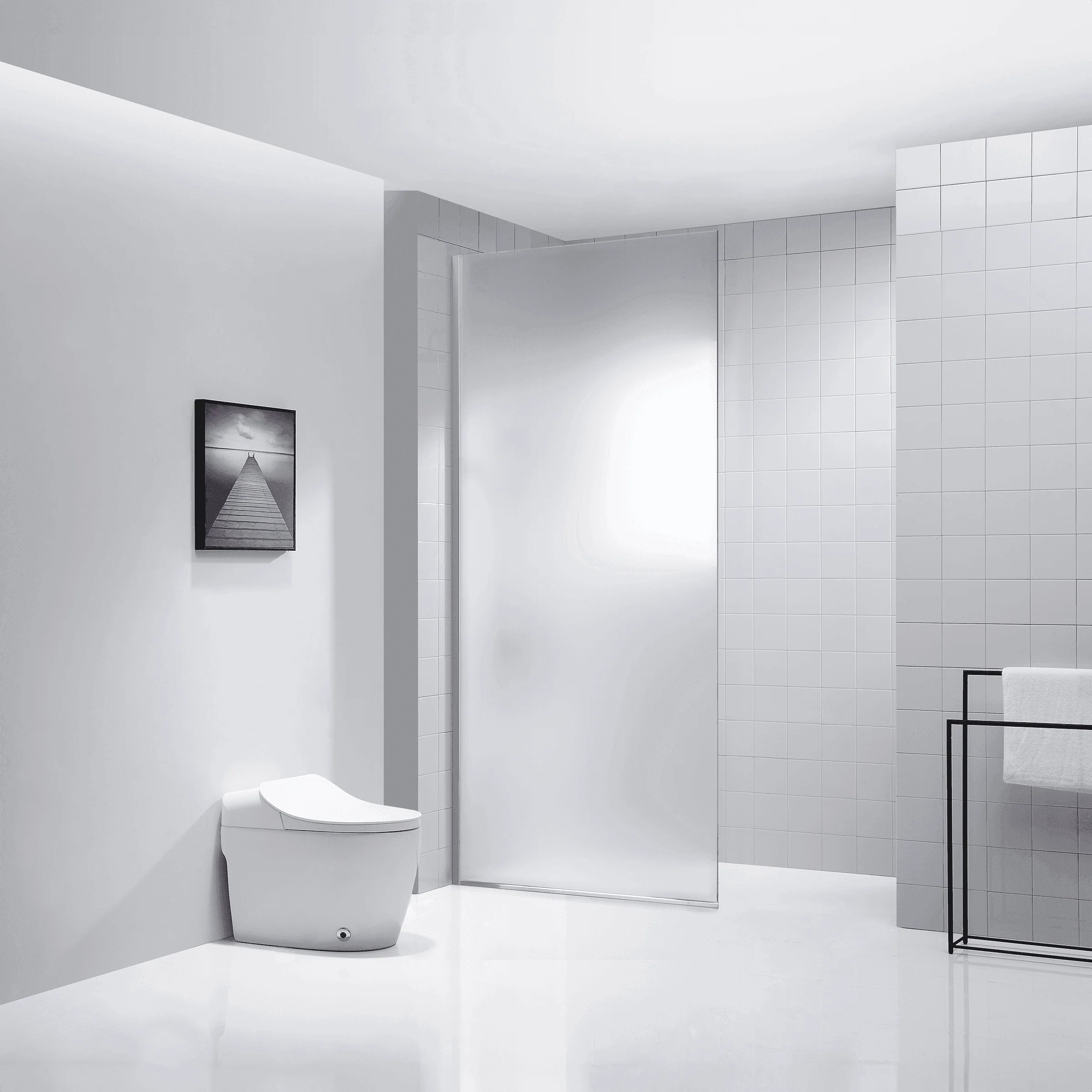 Dreamwerks 32 in. x 79 in. Fixed Shower Door - Image 15
