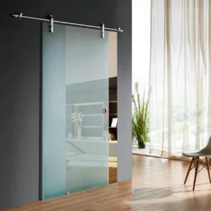 Dreamwerks 40 in. W X 79 in. H Sliding Glass Door with SS Pulley - Image 6